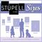 Stupell Industries Abstract Line &#x26; Color Block Face Wall Art in Black Frame